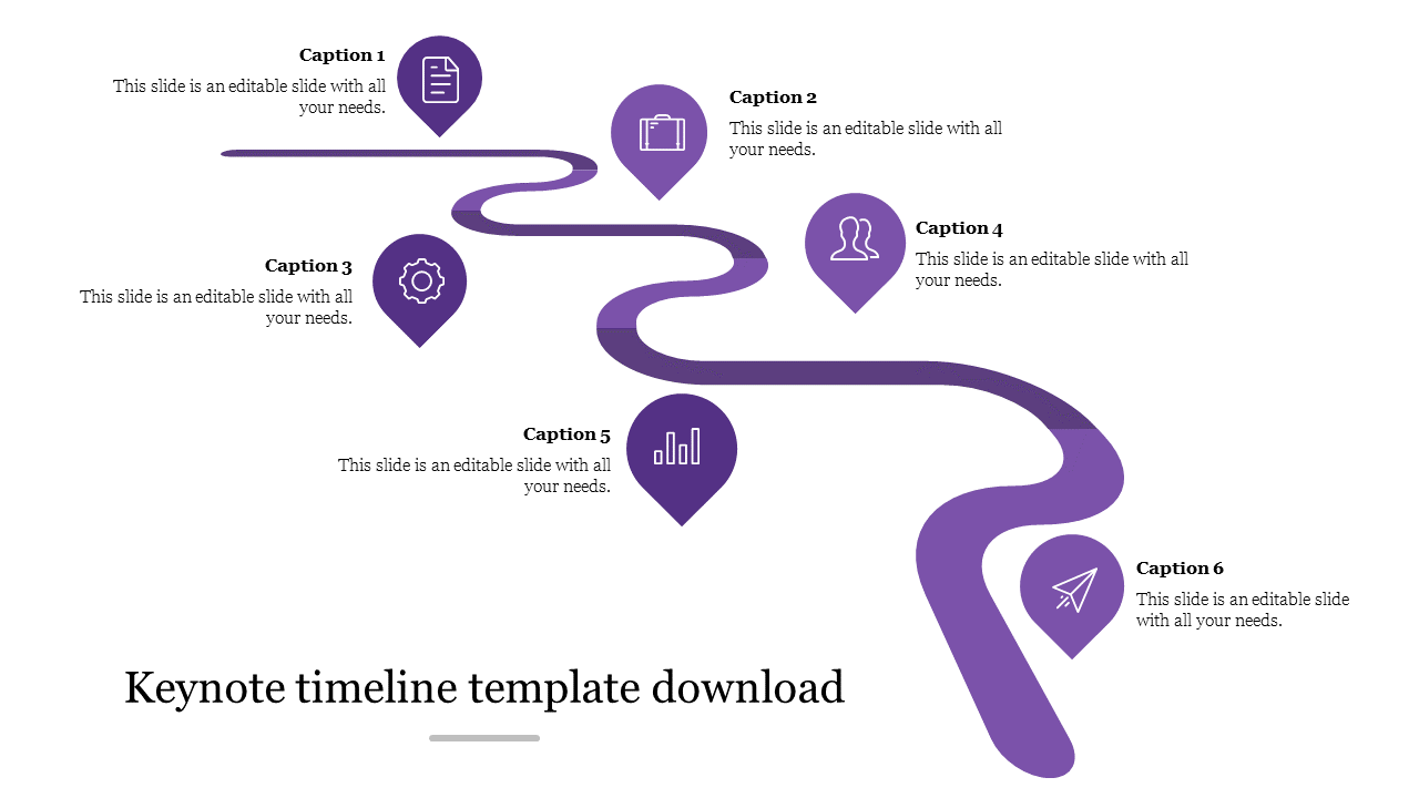keynote timeline template download-Purple